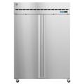 Hoshizaki R2A-FS Steelheart Series Steelheart 55" 2 Section Reach In Refrigerator, (2) Left/Right Hinge Solid Doors, 115v, Silver