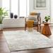 Ganit 6'7" Round Modern Bone/Cloud Gray/Multi Brown/Nutmeg/Dark Gray Area Rug - Hauteloom