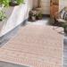 Chuck 8'10" x 12' Bone/Clay/Rose Gold/Dark Beige/Nutmeg Outdoor Area Rug - Hauteloom