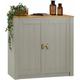 Idimex - Buffet bolton meuble de rangement en bois au style classique, avec 2 portes, en pin massif