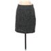 Ann Taylor LOFT Outlet Casual Mini Skirt Mini: Teal Tweed Bottoms - Women's Size 0