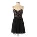 Forever 21 Casual Dress - Party: Black Damask Dresses - Women's Size Small