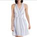 American Eagle Outfitters Dresses | American Eagle Purple And White Striped Halter Dress | Color: Purple/White | Size: Xs