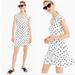 J. Crew Dresses | J Crew Ruffle Front White Polka Dot Mini Surplice Dress . | Color: Black/White | Size: 6