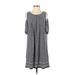 Max Studio Casual Dress: Blue Print Dresses - Women's Size Small