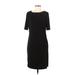 Ronni Nicole Casual Dress - Sheath: Black Solid Dresses - Women's Size 8