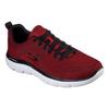 Sneaker SKECHERS "SUMMITS", Herren, Gr. 48,5, rot, Textil, sportlich, Schuhe, mit gepolstertem Schaftrand, Freizeitschuh, Halbschuh, Schnürschuh