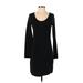 Lole Casual Dress - Sweater Dress: Black Solid Dresses - Women's Size X-Small