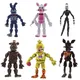 Lot de 6 figurines articulées "Five Night At Freddy" personnages de dessin animé Fnaf Bonnie Bear