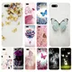 278FG papillon Rouge sur blanc roses fleur 02 Silicone Souple Tpu Housse pour huawei Honor 7a 5.45