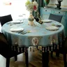 Nappe pendentif pompon de luxe grand épais rond gril de table Neil Jacquard salon café