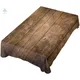 Nappe rectangulaire en polyester rétro Mars décoration de table pour fête planches de bois