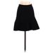 Zara Formal A-Line Skirt Knee Length: Black Solid Bottoms - Women's Size Small