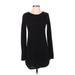 Casual Dress - Sweater Dress: Black Solid Dresses - Women's Size 0