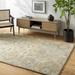 Hedia 2'6" x 8' Traditional Wool Khaki/Dark Beige/Dark Gray/White Tonal/Nutmeg Runner - Hauteloom