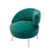 Geometric Design Accent Open Back Chair Arm Chairs Modern Comfy Polyester Padded Seat Leisure Single Chair for Living Room