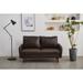 Faux leather 58'' Square Arm Loveseat