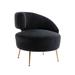 Geometric Design Accent Open Back Chair Arm Chairs Modern Comfy Polyester Padded Seat Leisure Single Chair for Living Room