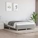 vidaXL Bed Frame Upholstered Platform Bed with Wooden Slats Support Fabric