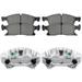 AutoShack Front Brake Calipers and Performance Ceramic Pads Kit Driver and Passenger Side Replacement for 2011-2016 Jeep Grand Cherokee 2011-2016 Dodge Durango 3.0L 3.6L 5.7L V6 V8 AWD RWD BCPKG1025