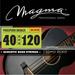 Magma Acoustic Bass Strings Extra Light+ - Phosphor Bronze Round Wound - Long Scale 34 5 Strings Set .040 - .120 (BA145PB)