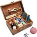 Sewing Kit Wooden Sewing Basket with Accessories Sewing Box with Sewing Kit Accessories for Home Repair Tool Set for Beginners