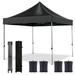 Huihuye Pop Up Canopy Tent with Wheeled Carry Bag Black