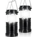 YOLETO 2 Packs LED Camping Lantern Emergency Light for Power Outages & Survival Kits Essential Camping Gear Accessory