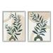Stupell Industries Nordic Herb Vase Shapes Graphic Art Gray Framed Art Print Wall Art Set of 2 Design by Grace Popp