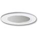 Halo Recessed Lighting 993W 4 White Baffle Trim With Coilex Baffle