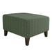 Niuer Stretch Ottoman Slipcover Jacquard Ottoman Covers Square Footstool Slip Cover Military Green Block -lift Flower Pedal S Code