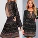 Free People Dresses | Free People Women's Spotted Dress | Color: Black/Pink | Size: 6