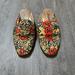 Free People Shoes | Free People Floral Loafers | Color: Black/Gold/Red/Silver | Size: 36