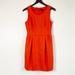 J. Crew Dresses | J. Crew Orange/Red A Line Wool Blend Dress Size 6 | Color: Orange/Red | Size: 6