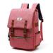 Durable Travel Laptop Backpack College Business School Computer Bag Rose red