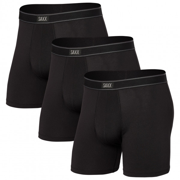 Saxx - Daytripper Boxer Brief Fly 3-Pack - Kunstfaserunterwäsche Gr M schwarz