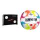 HUDORA Fussballtor Trainer - Fussballtor mit Torwand - Training für Kinder und Jugendliche - Fussball Tor 213 x 152 x 76 cm für Garten Outdoor - Schwarz - 76923 & Derbystar Brillant Ball Multicolor 5