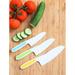 Tovla Jr. kids Knifes For 3-Piece Nylon Kitchen Knife Set (Pink) Nylon in Green/Blue/Yellow | Wayfair OZ-84YQ-BJ9A
