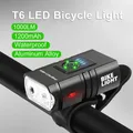 Lanterne LED T6 aste pour vélo de route et VTT éclairage avant lampe de poche pour vélo lumière