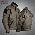 Veste militaire tactique pour hommes veste Cargo décontractée multi-poches résistante aux rayures