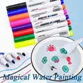 Stylo de peinture à l'eau magique pour enfants marqueurs de tableau blanc stylo de marque coloré