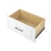 Dotted Line™ Kayli Modern Raised 12" H x 24" W x 13.5" D Drawer Manufactured Wood in White | 12 H x 24 W x 14 D in | Wayfair