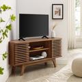 Eve Furniture Render 46" Corner TV Stand by Modway Wood in Brown | 23 H x 46 W x 15 D in | Wayfair EEI-6157-Wal
