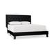 Latitude Run® Tufted Platform Bed Upholstered/Velvet, Leather in Black | 5.12 H x 67.32 W x 37.01 D in | Wayfair 1A99B5AC58914CC6A48C49A99A989697