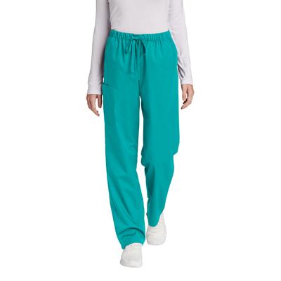 Wonderwink WW4550P Women's Petite WorkFlex Cargo Pant in Teal Blue size SP | Polyester Blend