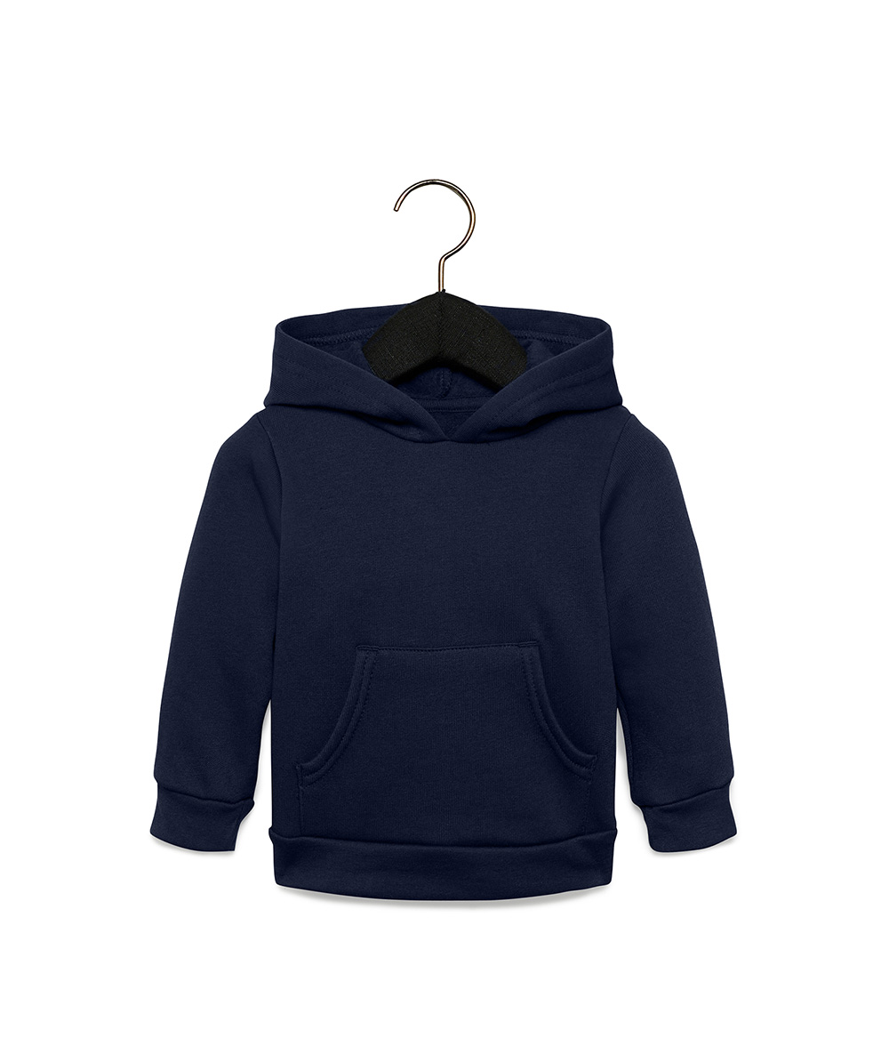Bella + Canvas 3719T Toddler Sponge Fleece Pullover in Navy Blue size 5T | Cotton/Polyester Blend B3719T