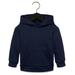 Bella + Canvas 3719T Toddler Sponge Fleece Pullover Hooded Sweatshirt in Navy Blue size 5 | Cotton/Polyester Blend