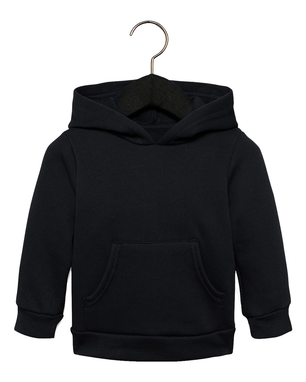 Bella + Canvas 3719T Toddler Sponge Fleece Pullover in Black size 4T | Cotton/Polyester Blend B3719T