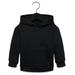 Bella + Canvas 3719T Toddler Sponge Fleece Pullover Hooded Sweatshirt in Black size 4 | Cotton/Polyester Blend