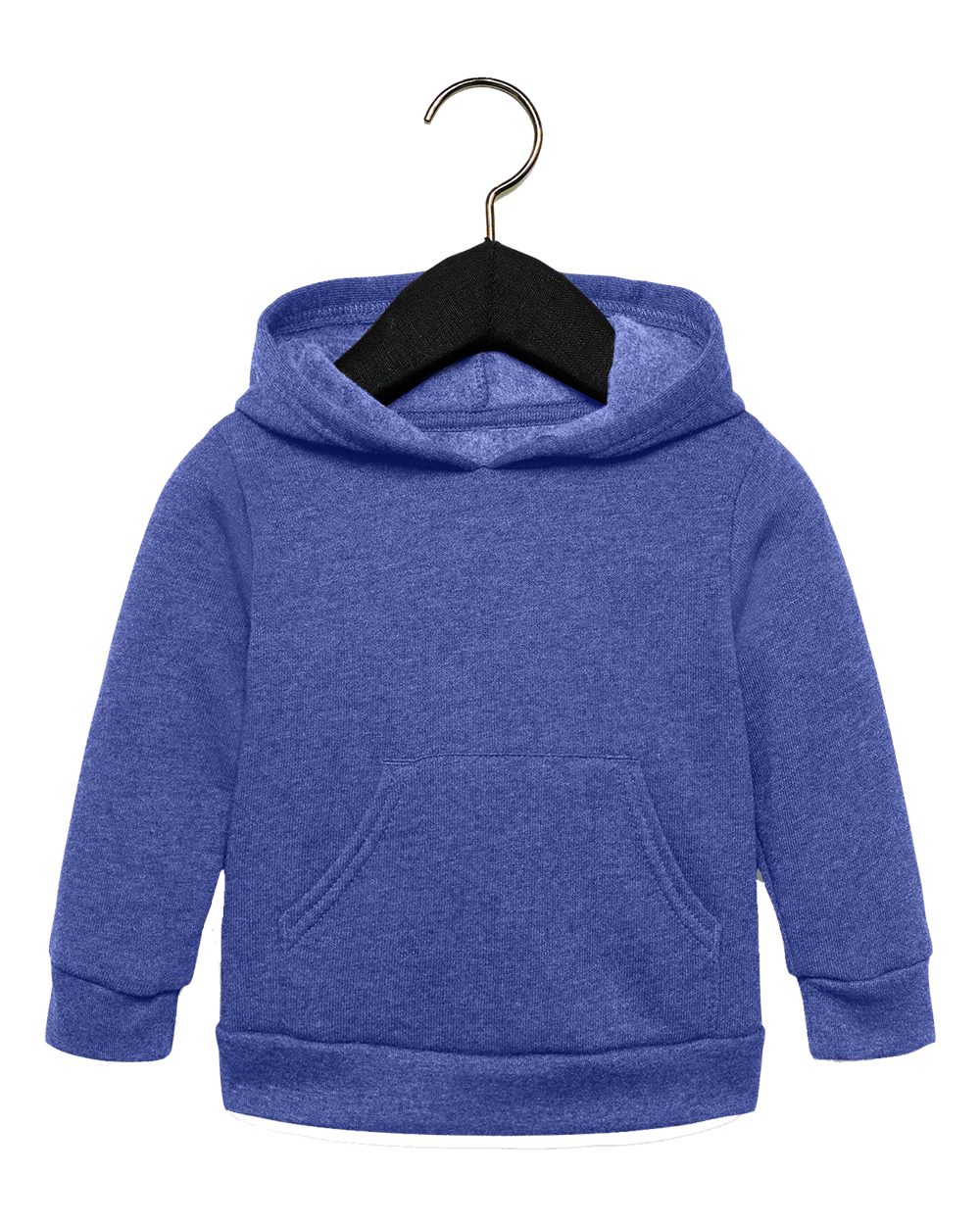 Bella + Canvas 3719T Toddler Sponge Fleece Pullover in Heather True Royal Blue size 5T | Cotton/Polyester Blend B3719T